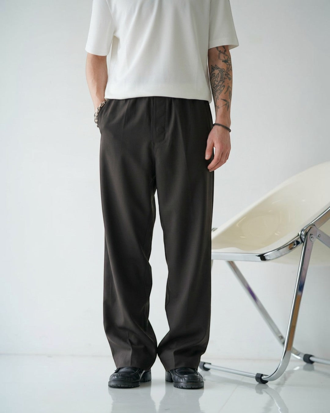 ARI Wool Triacetate Trousers
